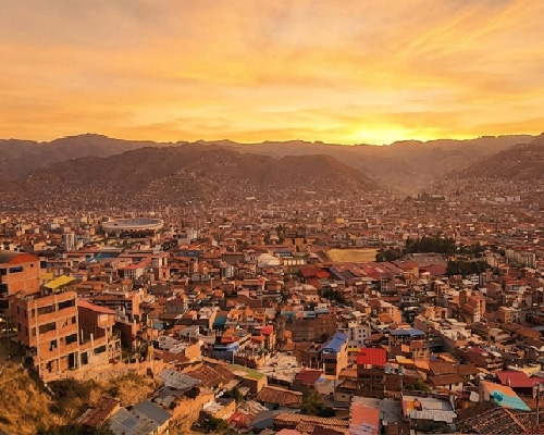Atardecer desde el mirador de La Casona del Inca